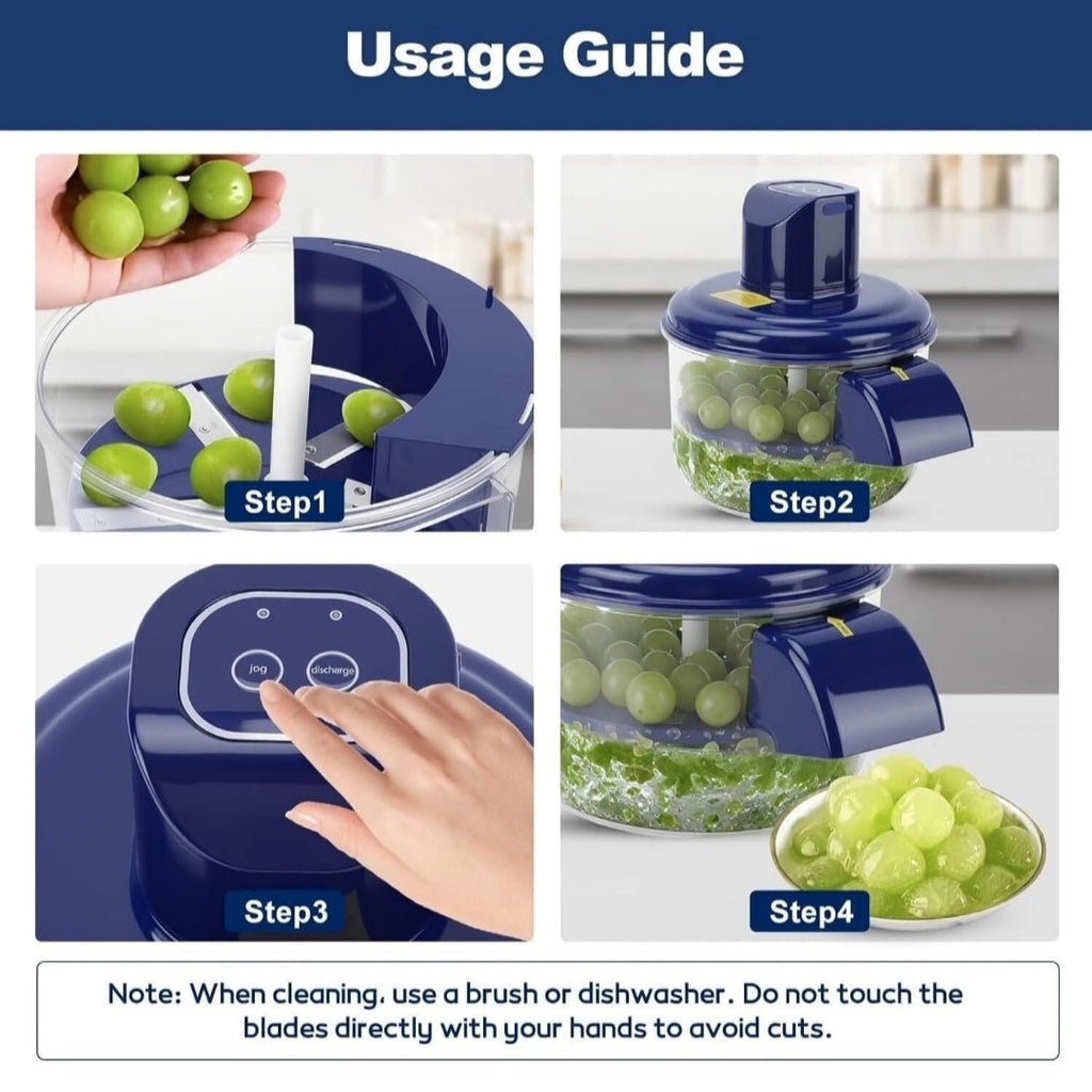 Electric Automatic Garlic Peeler Machine 5 Blade 50W Rechargeable Kitchen Peeling Tool for Vegetables