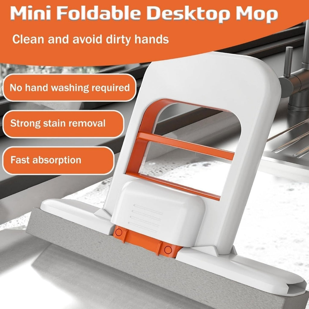 Mini Foldable Desktop Mop
Clean spills, dust, and stains quickly with this compact and easy-to-use mini mop.